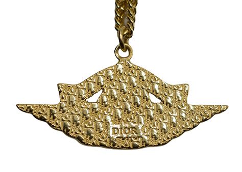 dior x jordan wings pendant necklace|Dior jordan 1 shoes.